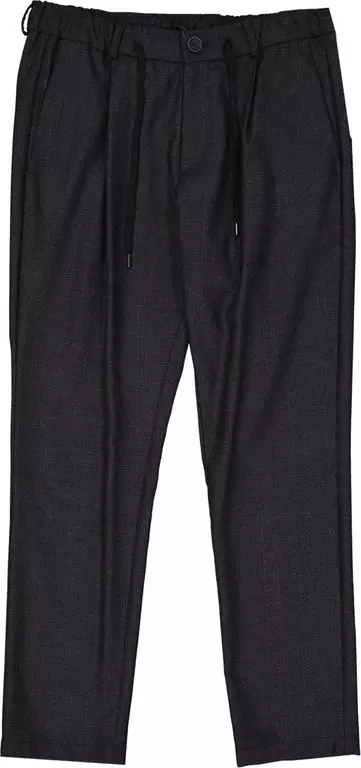 Gray Wool Casual Pants