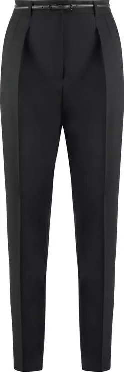 Black Elastane Dress Pants