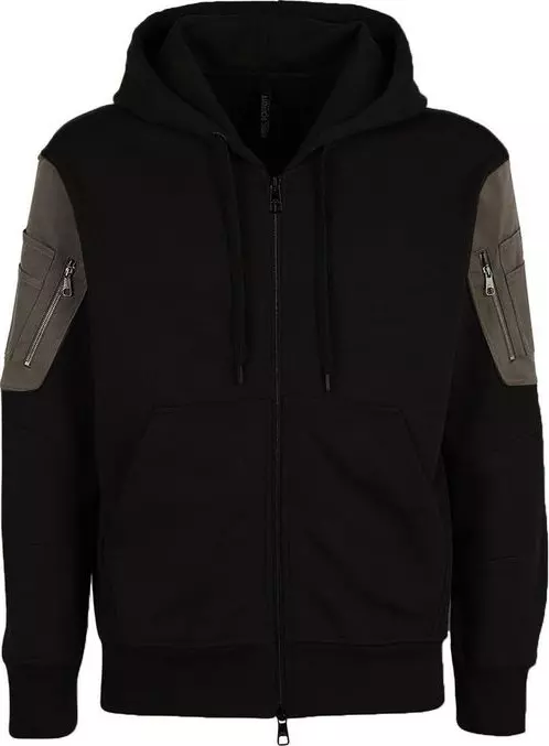 Black Cotton Sweatshirt