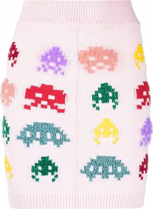 Multicolor Cotton Mini Skirt
