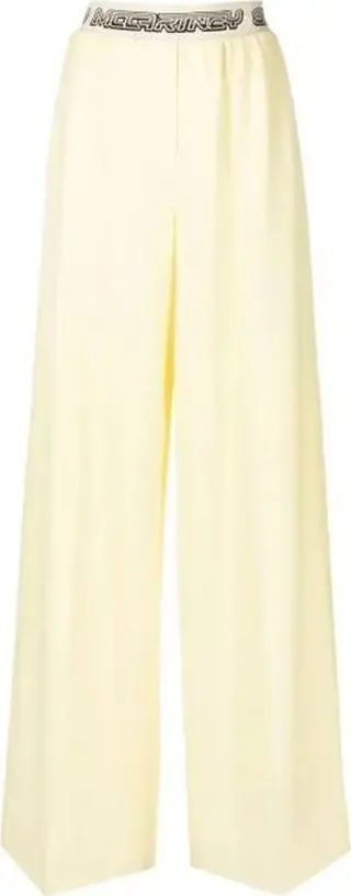 Bicolor Wool Casual Pants