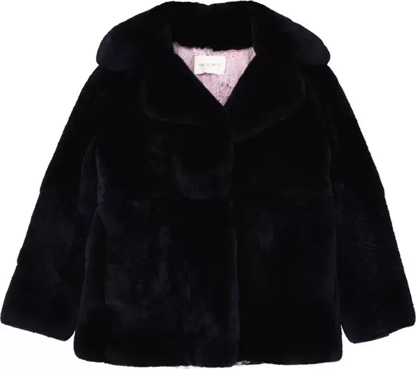 Blue Rabbit Fur Coat