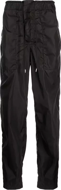 Black Polyamide Athletic Pants