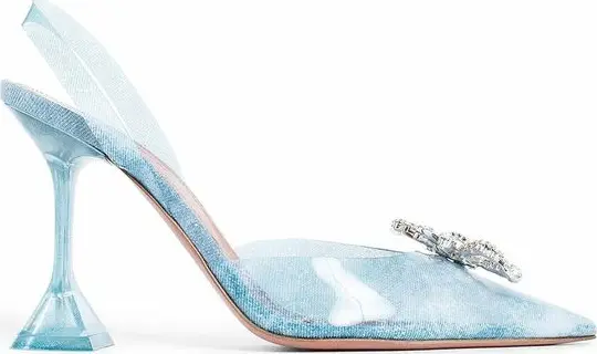 Blue Plexiglass High Heel Pumps