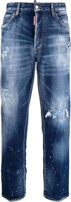 Blue Cotton Jeans Denim