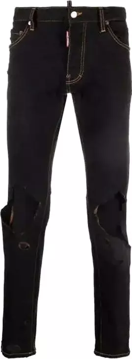 Black Cotton Jeans Denim
