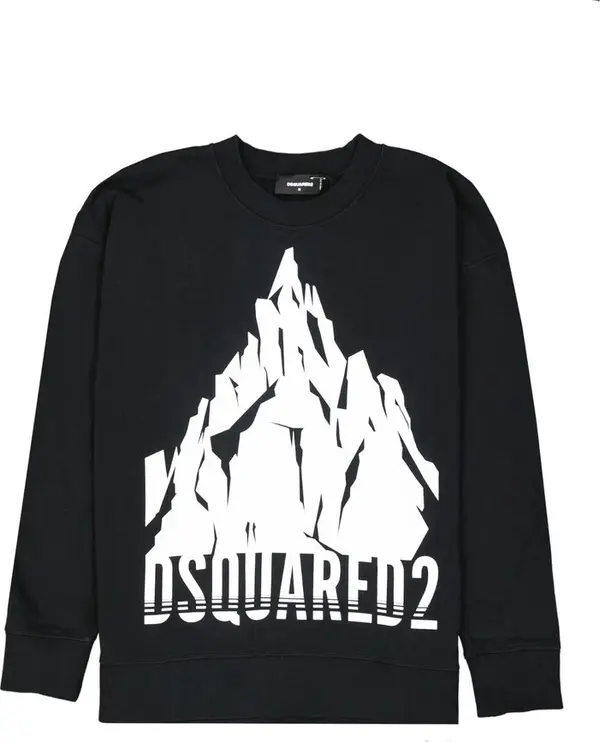 Black Cotton Sweatshirt