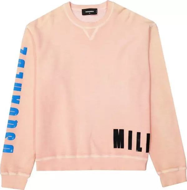 Orange Cotton Sweatshirt