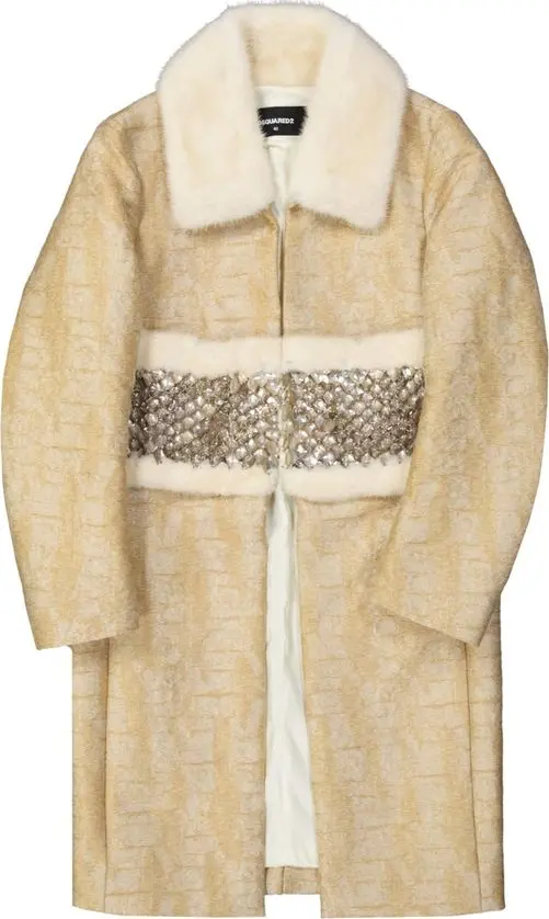 Beige Polyamide Coat