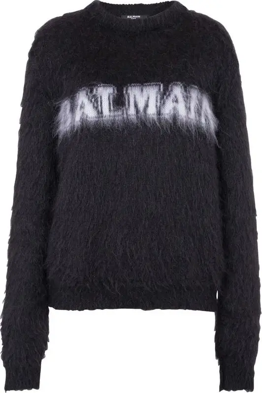 Black Mohair Sweatshirt
