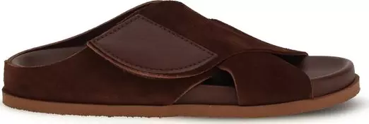 Brown Velvet Sandals