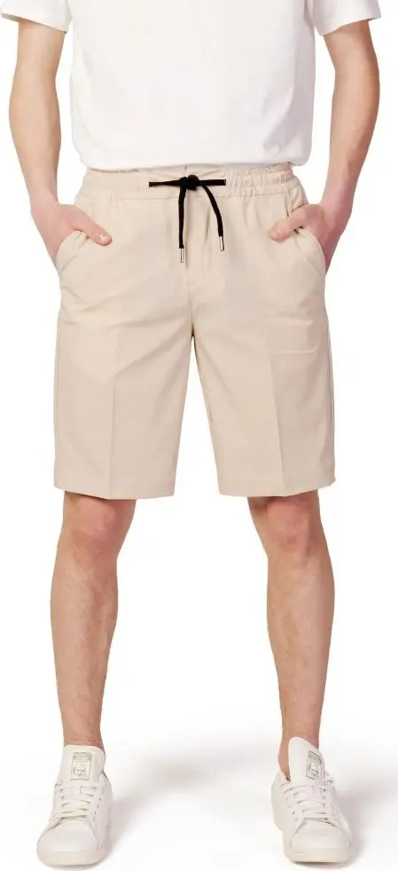Beige Nylon Shorts