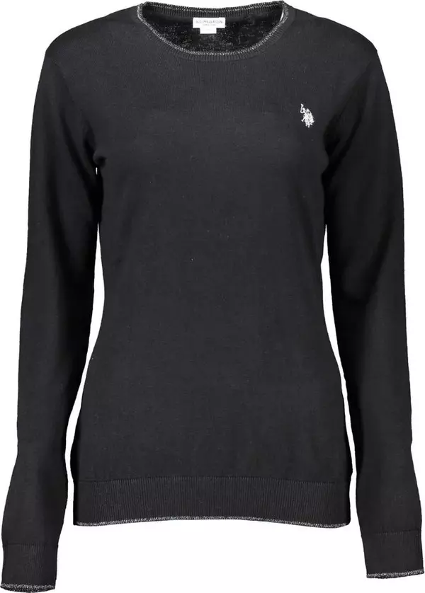 Black Cotton Sweatshirt