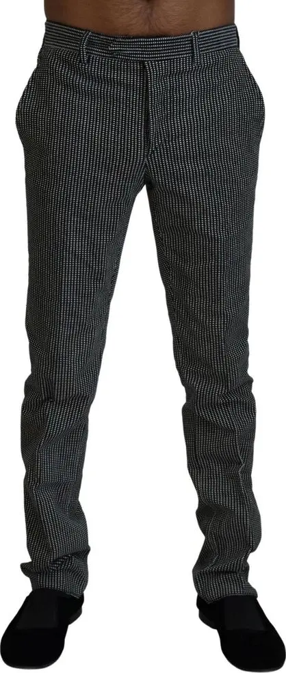 Black Cotton Dress Pants