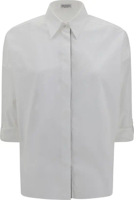 White Cotton Dress Shirt