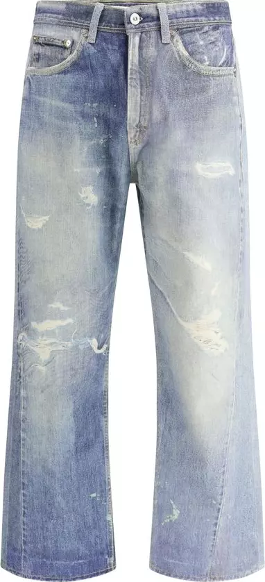 Blue Cotton Relaxed Fit Jeans