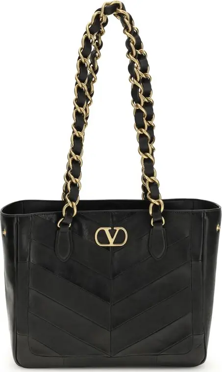 Black Napa Leather / Calf Bos Taurus Shoulder Bag