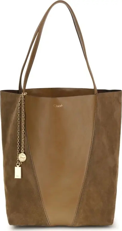 Beige Calf Leather Bos Taurus Shoulder Bag