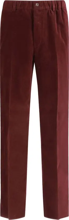 Bordeaux Cotton Casual Pants