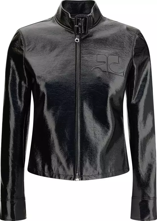 Black Cotton Full-Length Jacket