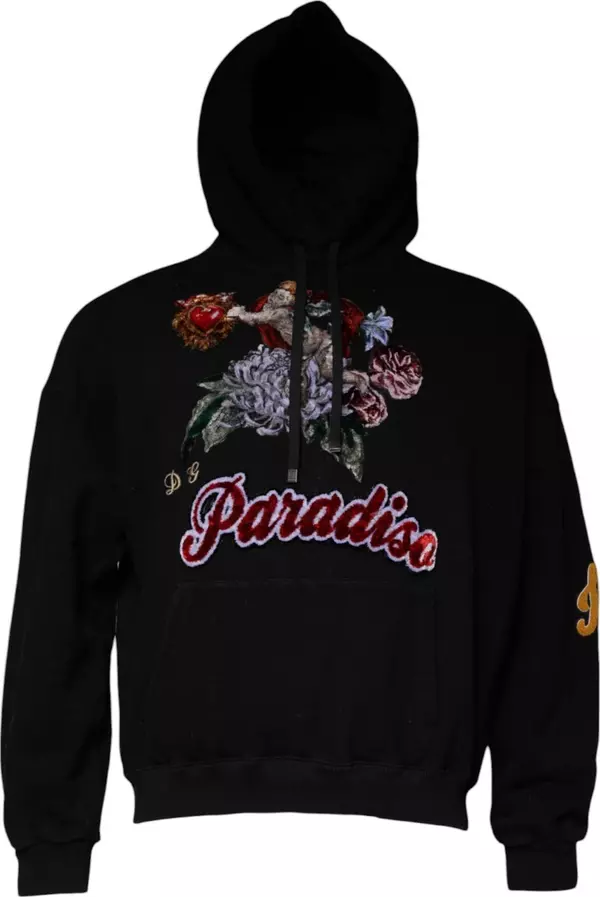 Black Paradiso Hooded Men Sweatshirt Sweater