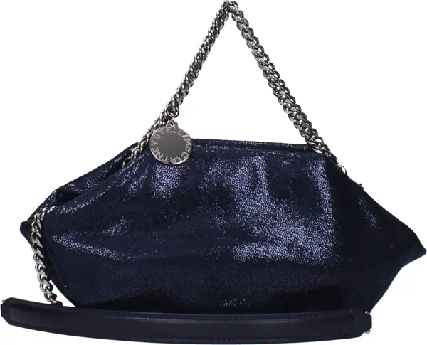 Blue Leather Handbag