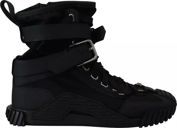 Sorrento Sneakers Nylon Black High Top Shoes