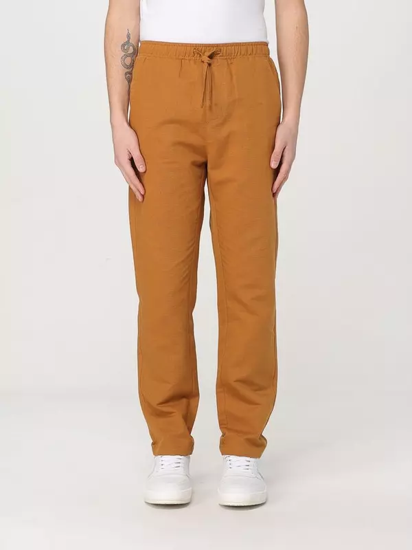 Brown Linen Casual Pants