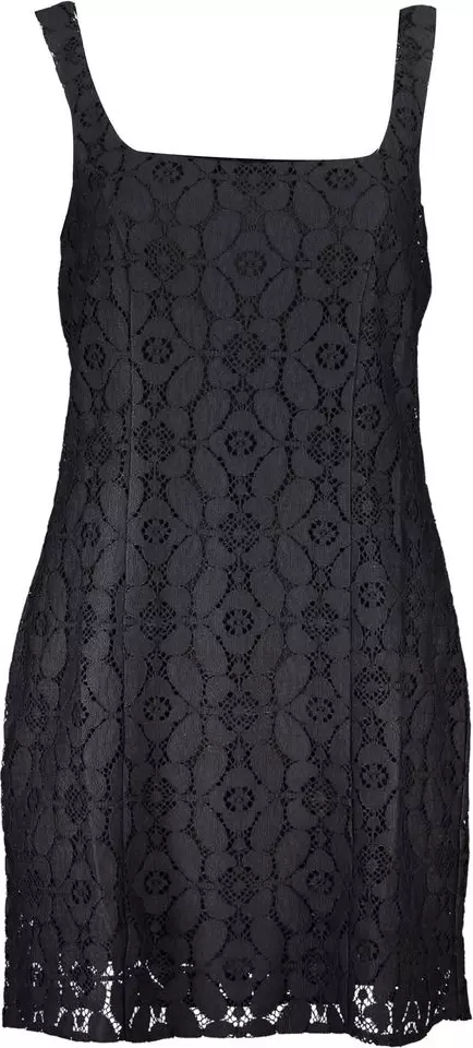 Black Polyester Women Dress