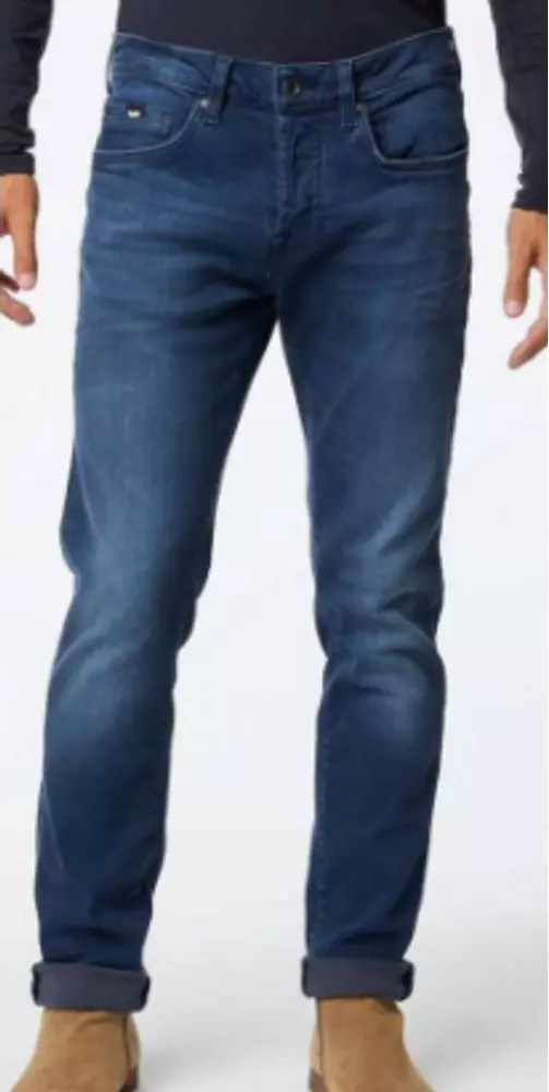 Blue Cotton Slim Fit Jeans