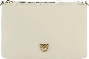 Beige Calf Leather Bos Taurus Shoulder Bag