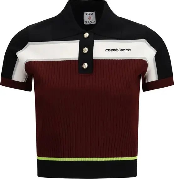 Multicolor Viscose Polo Shirt
