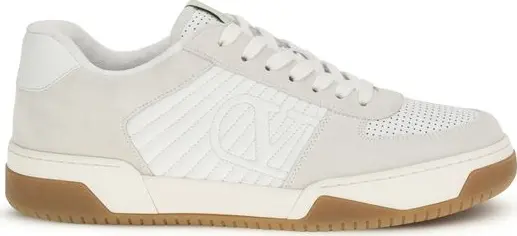 White Calf Leather Bos Taurus Athletic Sneakers