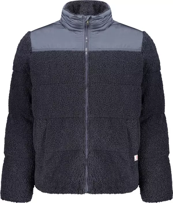 Blue Polyester Men's Jacket