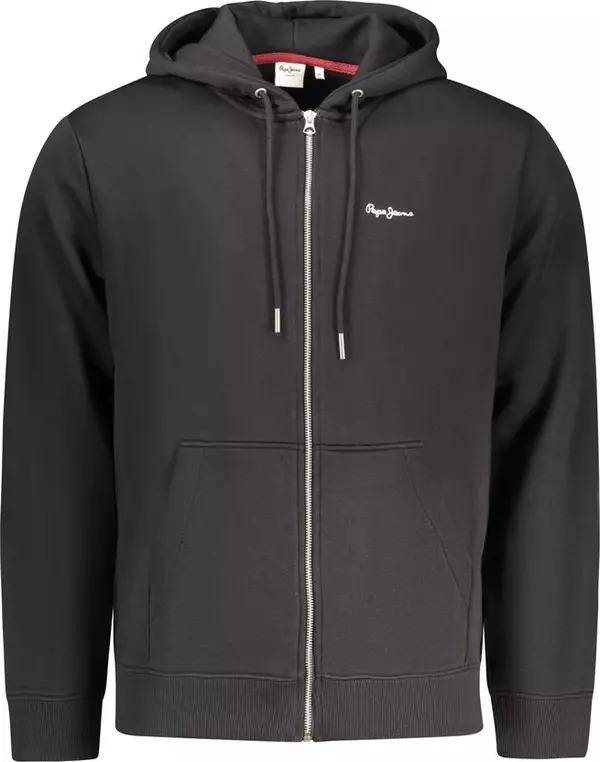 Black Cotton Men's Sweatshirt