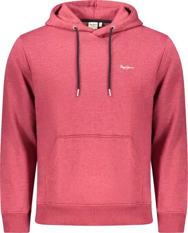 Red Polyester Men's Sweatshirt
