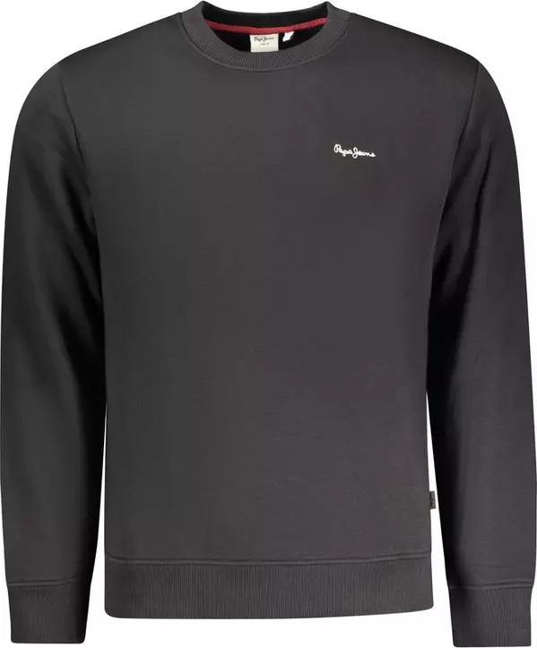 Black Polyester Men's Sweatshirt