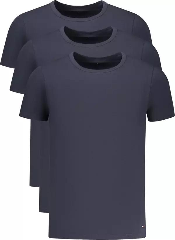 Blu Cotton Men T-Shirt