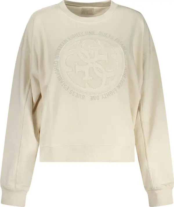White Cotton Women Sweatshirt