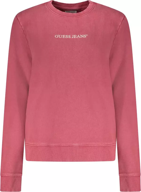 Red Cotton Women Sweatshirt