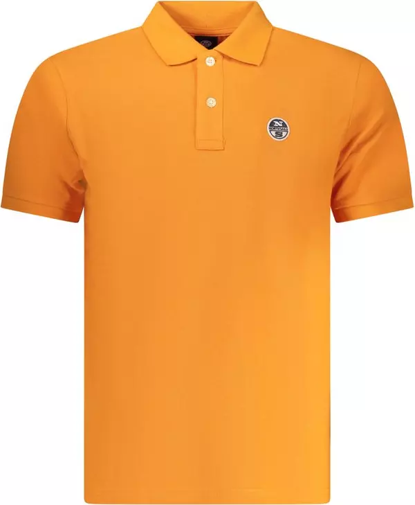 Arancione Cotton Men Polo