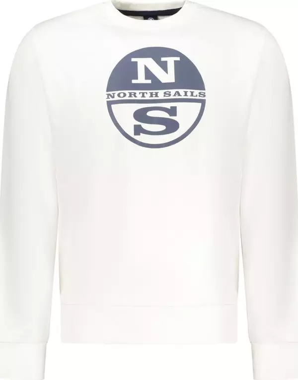 White Cotton Men's Sweatshirt