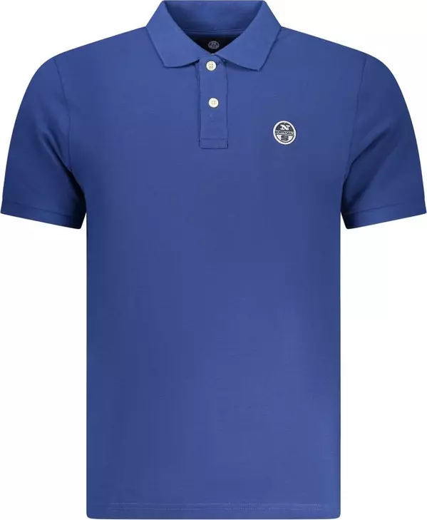 "Blu Cotton Men Polo"