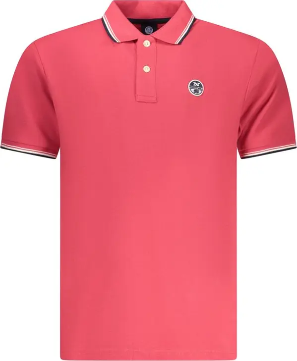 Red Cotton Men Polo