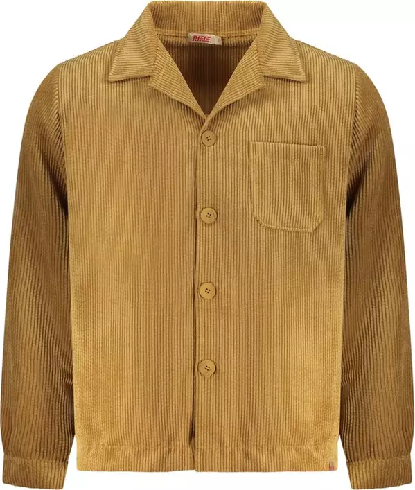 Marrone Polyester Men's Shirt