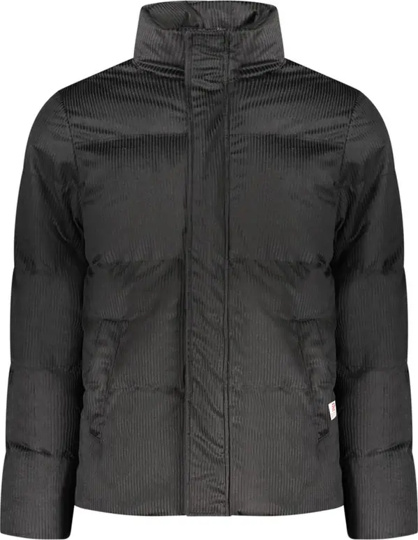 Black Polyester Men's Jacket