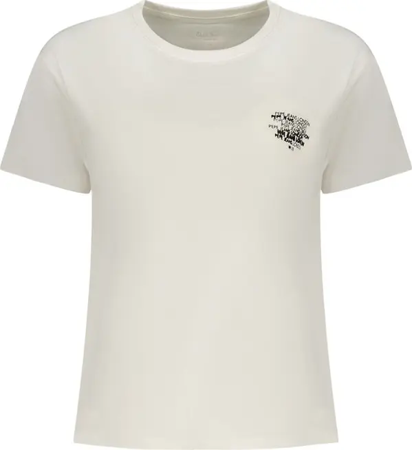 White Cotton Women T-Shirt