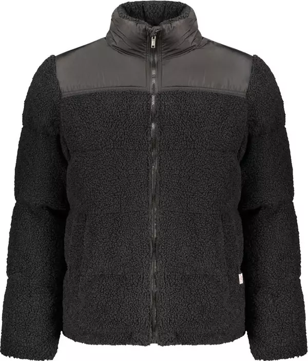 Black Polyester Men's Jacket