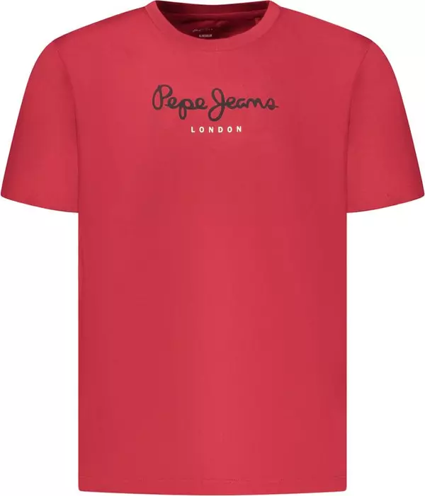 Red Cotton Men T-Shirt