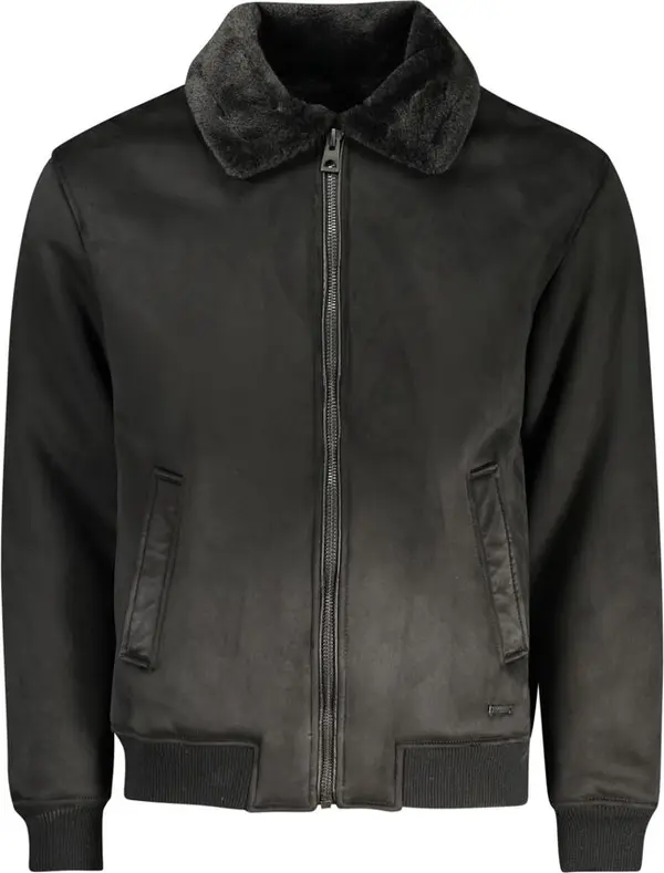 Nero Poliuretano Men Jacket